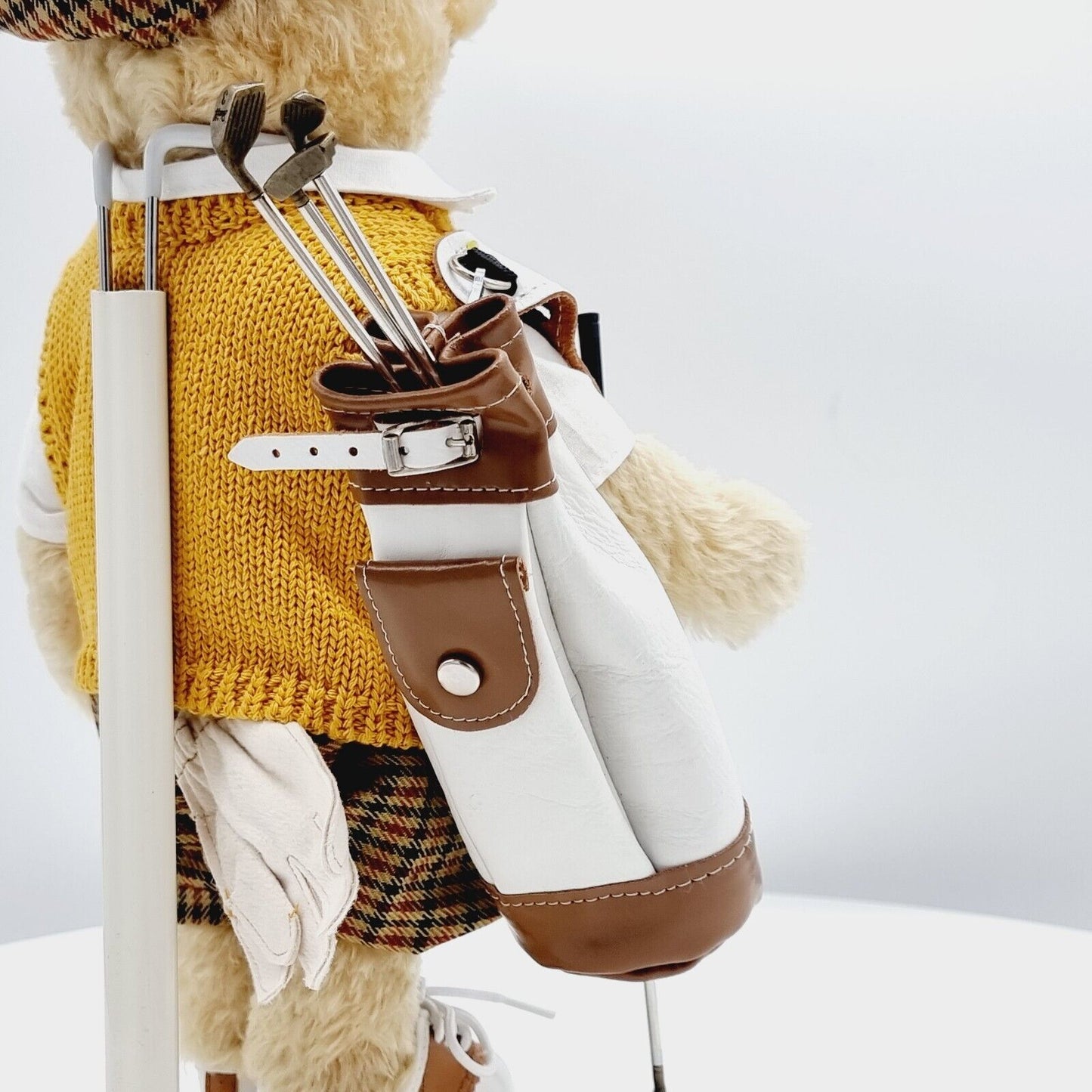 Steiff 670671 Teddybär Golfspieler limitiert 3000 aus 2001 32 cm Mohair