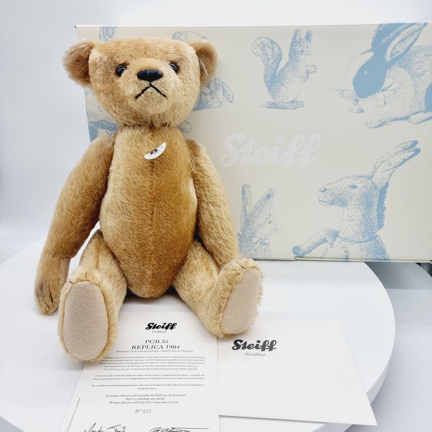 Steiff 403026 Teddybär 35 PGB 1904 Replica limitiert 1904 aus 2009 35cm