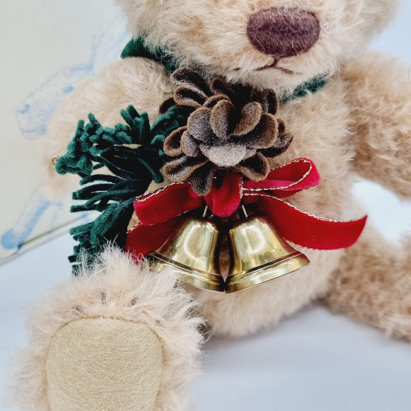 Steiff 034275 Teddybär Kiefer Weihnachten limitiert 1500 aus 2014 30 cm Mohair