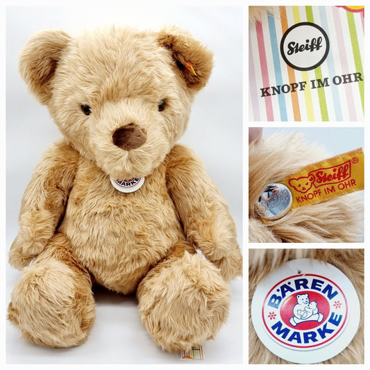 Steiff Bärenmarke Teddybär 85 cm Studio Größe 991806 KFS blond