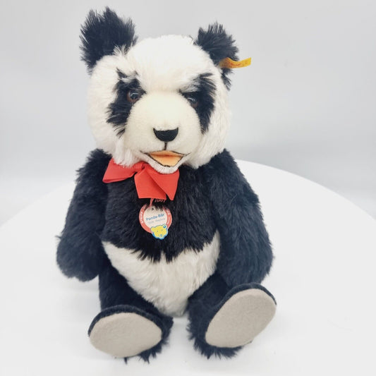 Steiff 408311 Panda Bär 34 cm mit Stimme Replica 1938 mit Etikett