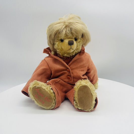 Hermann Coburg Teddybär Angie Bär Angela Merkel 40cm Mohair