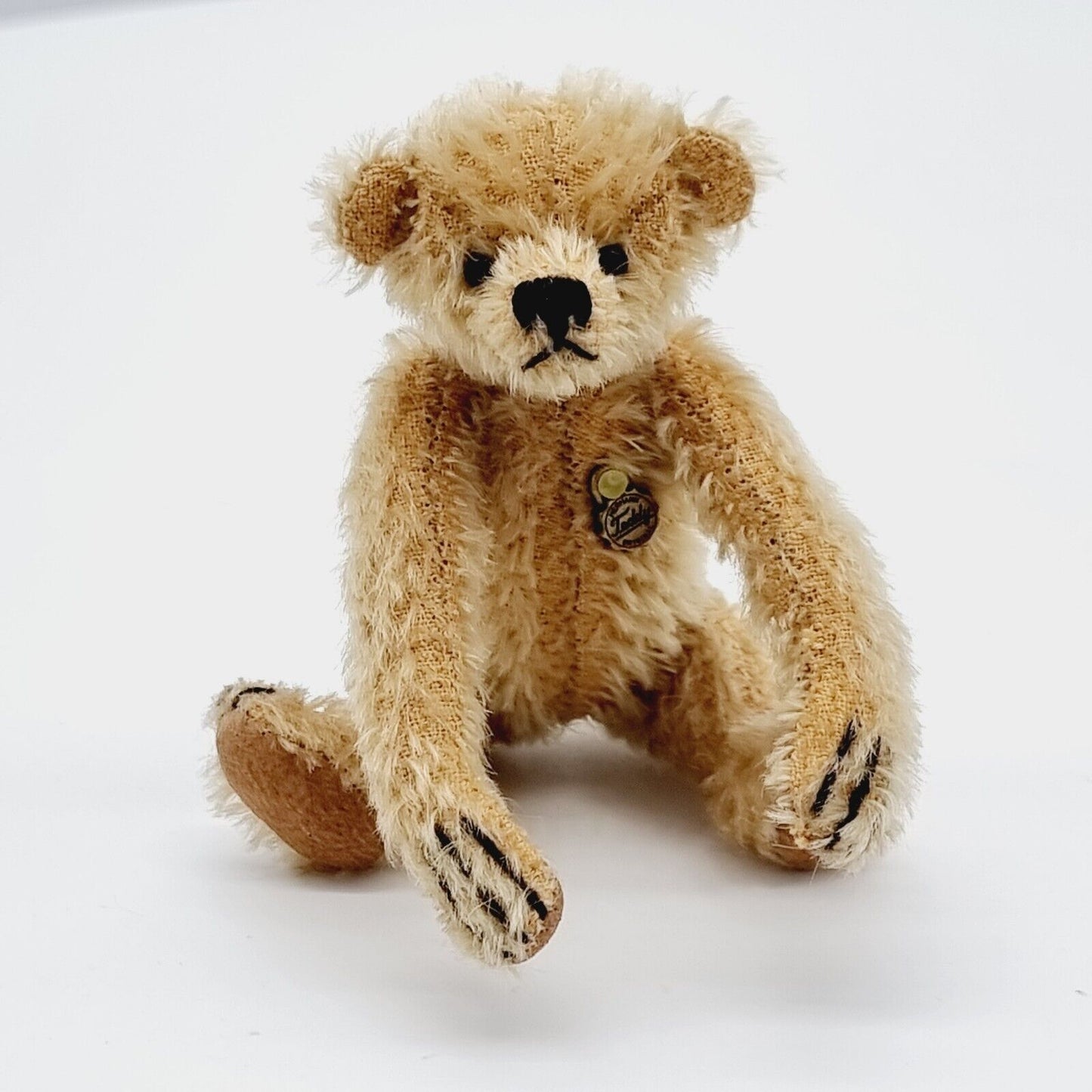 Hermann Teddybär Miniatur beige 11 cm Mohair