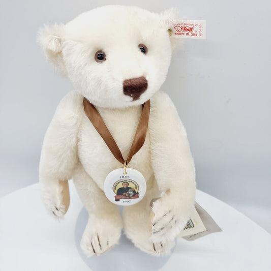 Steiff 670183 Teddybär 28 cm 150 Jahre Margarete Steiff blond mit Stimme