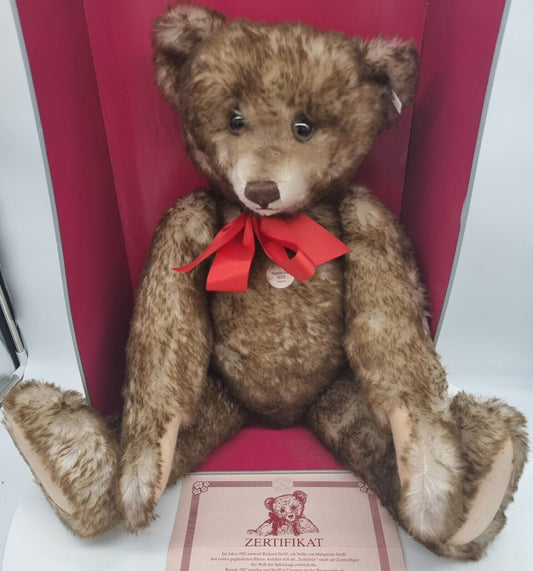 Steiff 407239 Teddybär 1926 Replica 65 cm limitiert 5000 grau-braun Zertifikat