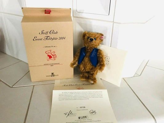 Steiff 420443 "Club Event Teddybär" limitierte Auflage Sammler OVP Zertifikat