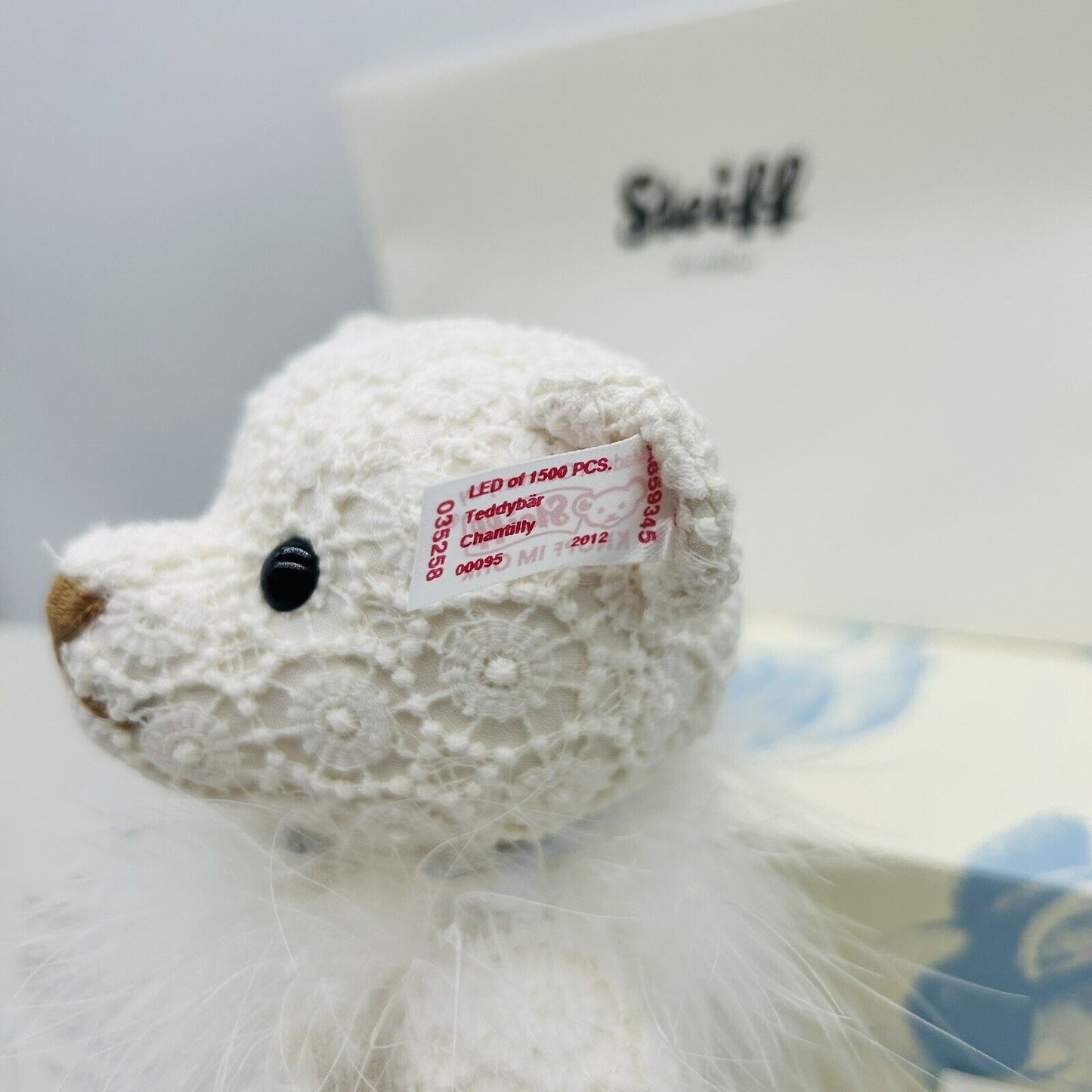 Steiff 035258 Teddybär Chantilly mit Federkrause limitiert 1500 aus 2012 27 cm