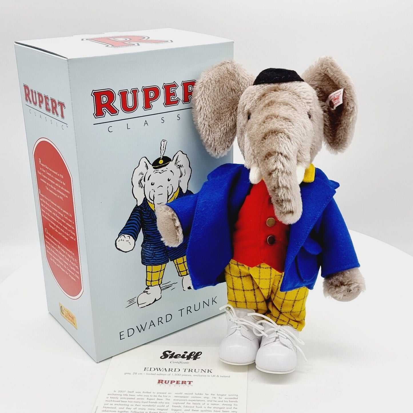 Nr. 60! Steiff 653575 Edward Trunk aus Rupert limitiert 1500 aus 2008 28 cm