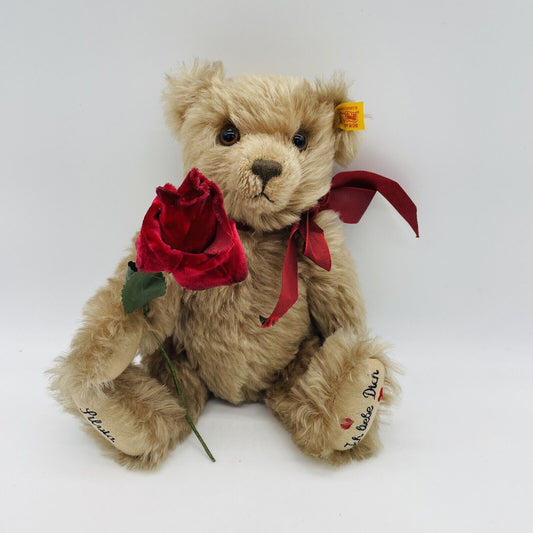 Steiff Ich liebe dich Bär Silvia mit Rose 685323