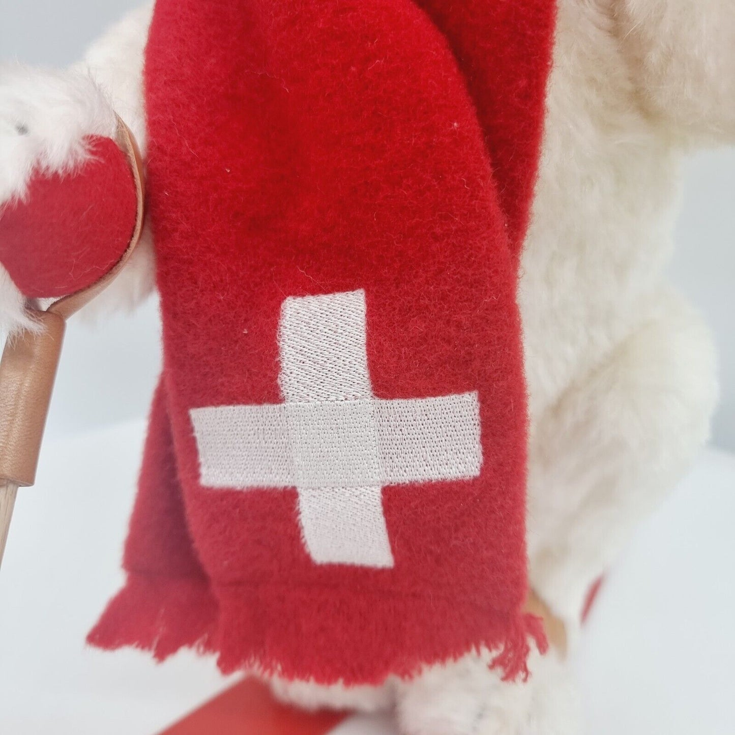 Steiff 660146 Skifahrer Teddybär weiß 34 cm 2000 limitiert 1500 exklusiv Schweiz