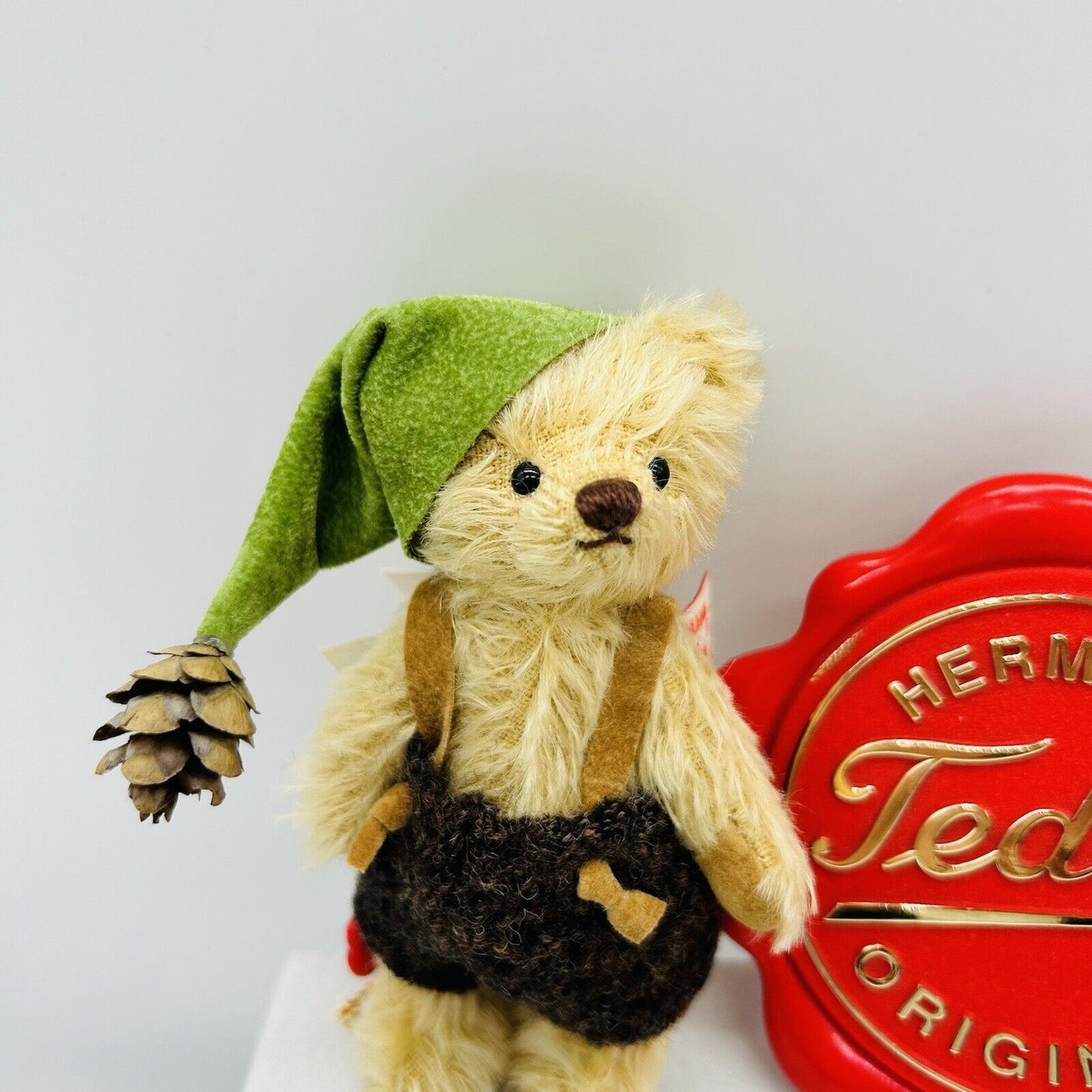 Hermann Teddy 117155 Wichtelchen braun limitiert 100 14 cm Mohair