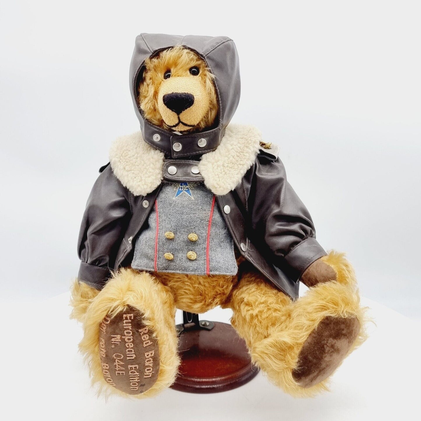 Hermann Coburg 19111-5 Teddybär Red Baron limitiert 500 40 cm Mohair