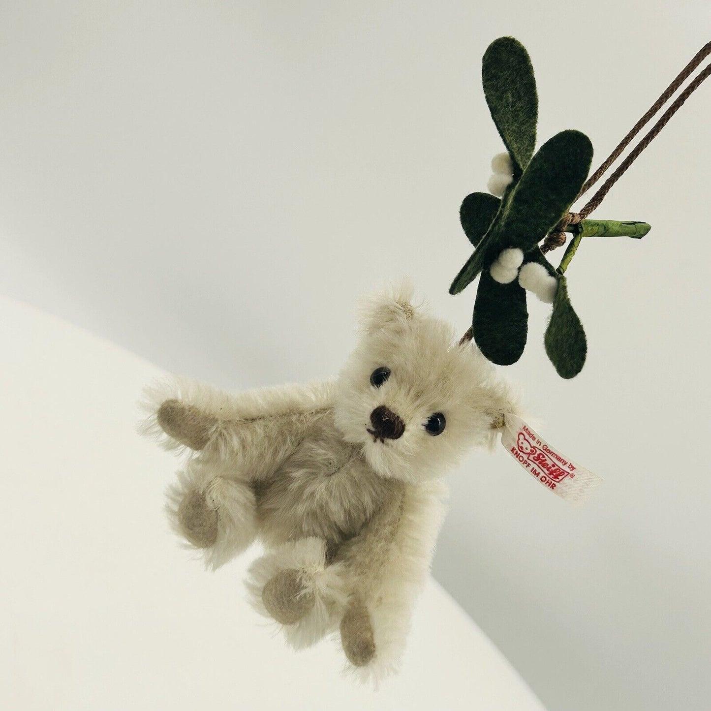 Steiff 037610 Teddybär Ornament mit Mistelzweig 10 cm limitiert 5000 10 cm