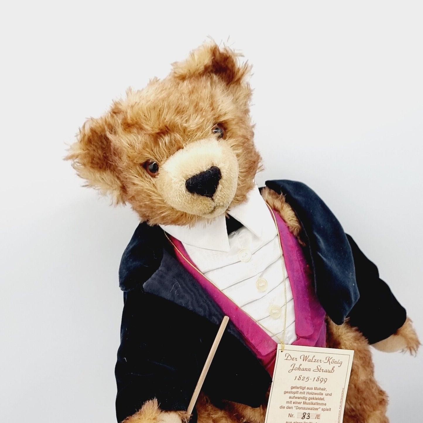 Hermann Coburg 19257-0 Der Walzerkönig Johann Strauß limitiert 500 40 cm Mohair