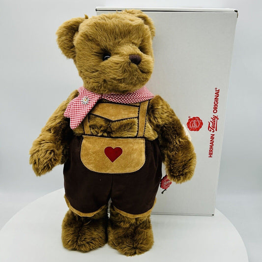 Hermann Teddy 149552 Teddybär Trachtenbär Poldi limitiert 100 Webplüsch 53 cm