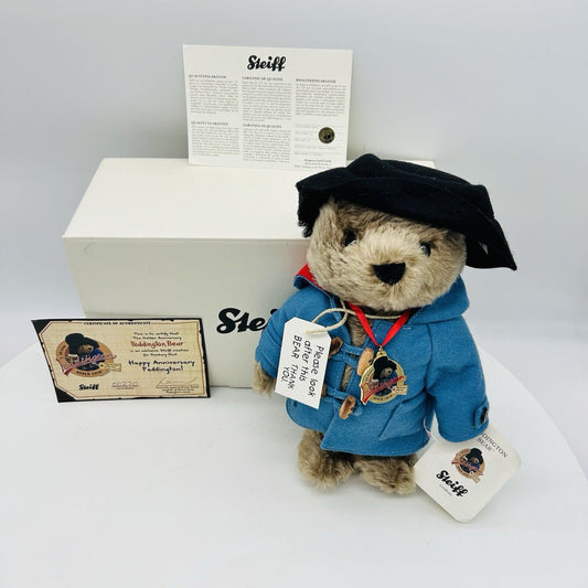 Steiff 662010 Teddybär Paddington 50th Anniversary limitiert 2008 25 cm Mohair