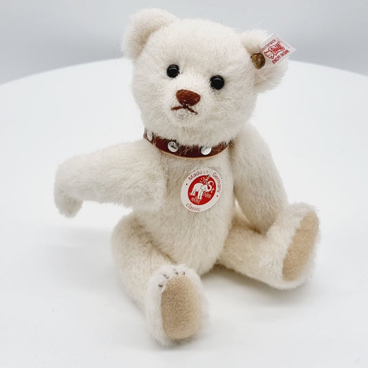 Steiff 668494 Teddybär Strauss The Rattle Bear Alpaca weiß 25 cm