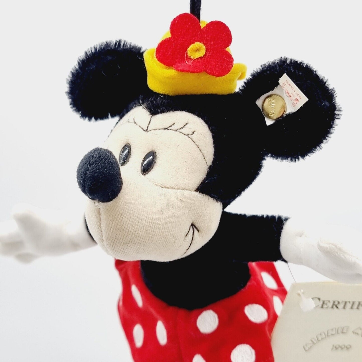 Steiff 651649 Disney Minnie Maus Ornament limitiert 1928 aus 1999 15 cm Mohair