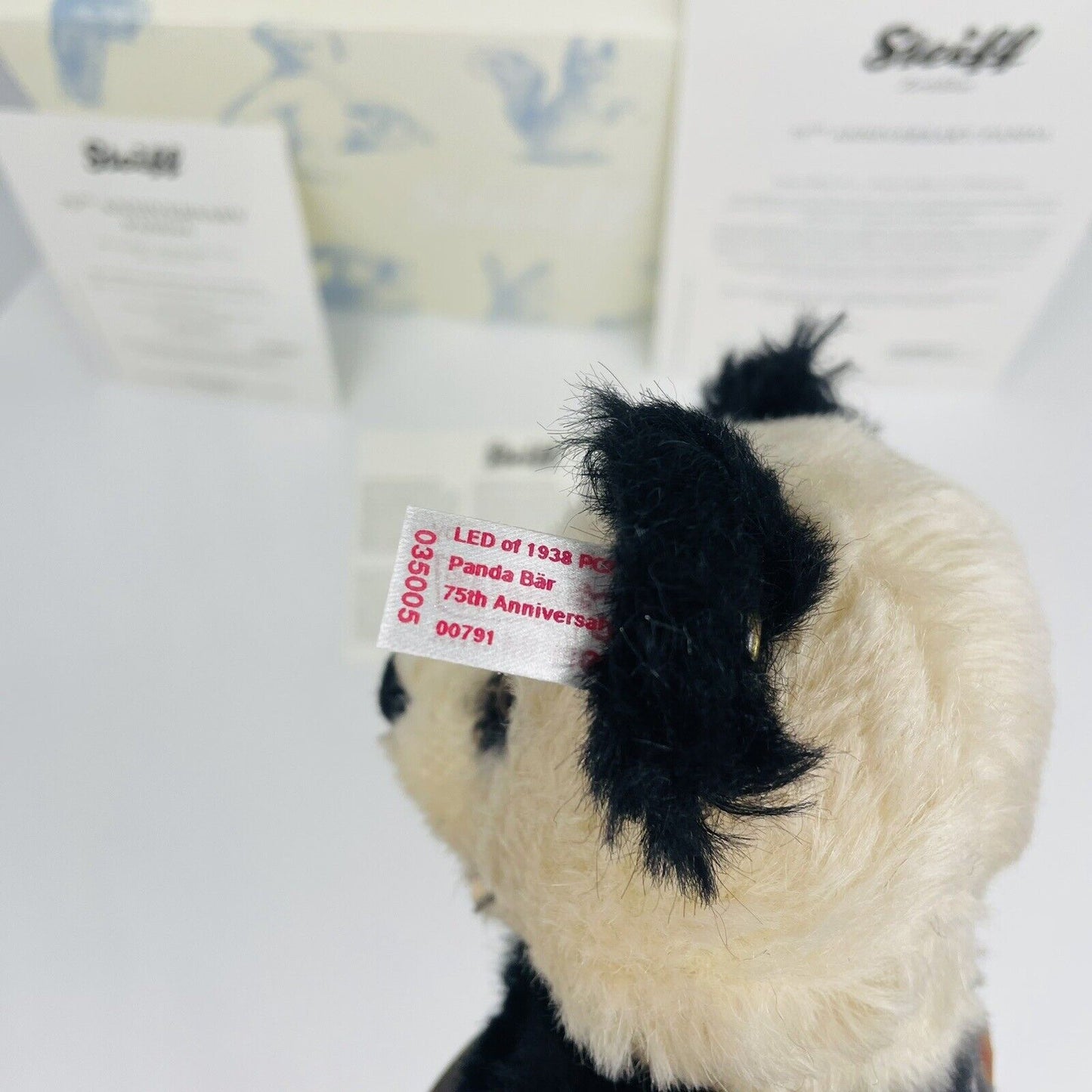 Steiff Panda 75th Anniversary 035005 limitiert 1938 aus 2013 25cm Mohair