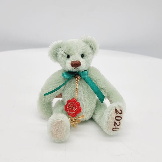 Hermann Teddy Original Jahresbär 2020 mit Schleife 13 cm Mohair