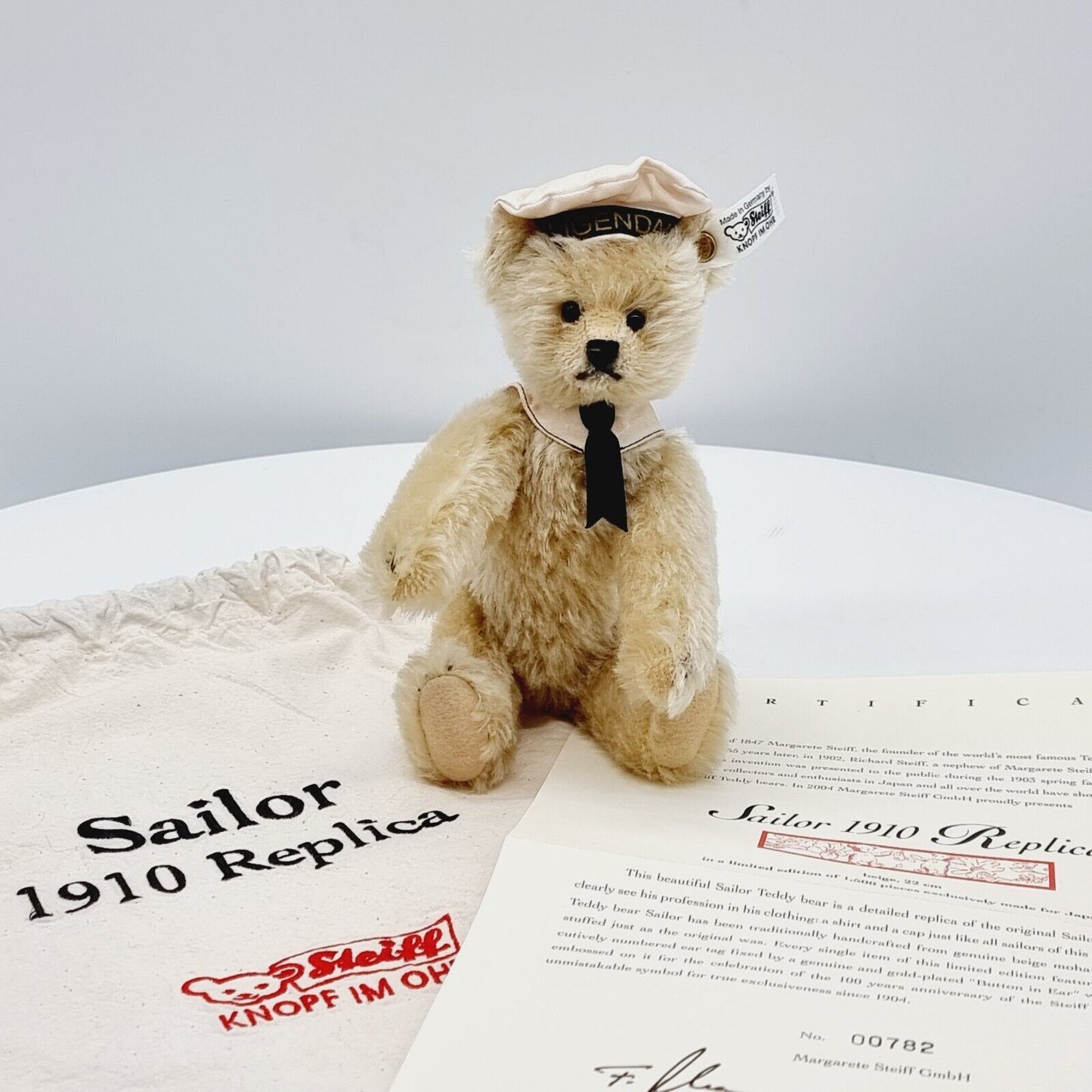 Steiff 676222 Teddybär Sailor 1910 Replica für Japan limitiert 1500 aus 2004