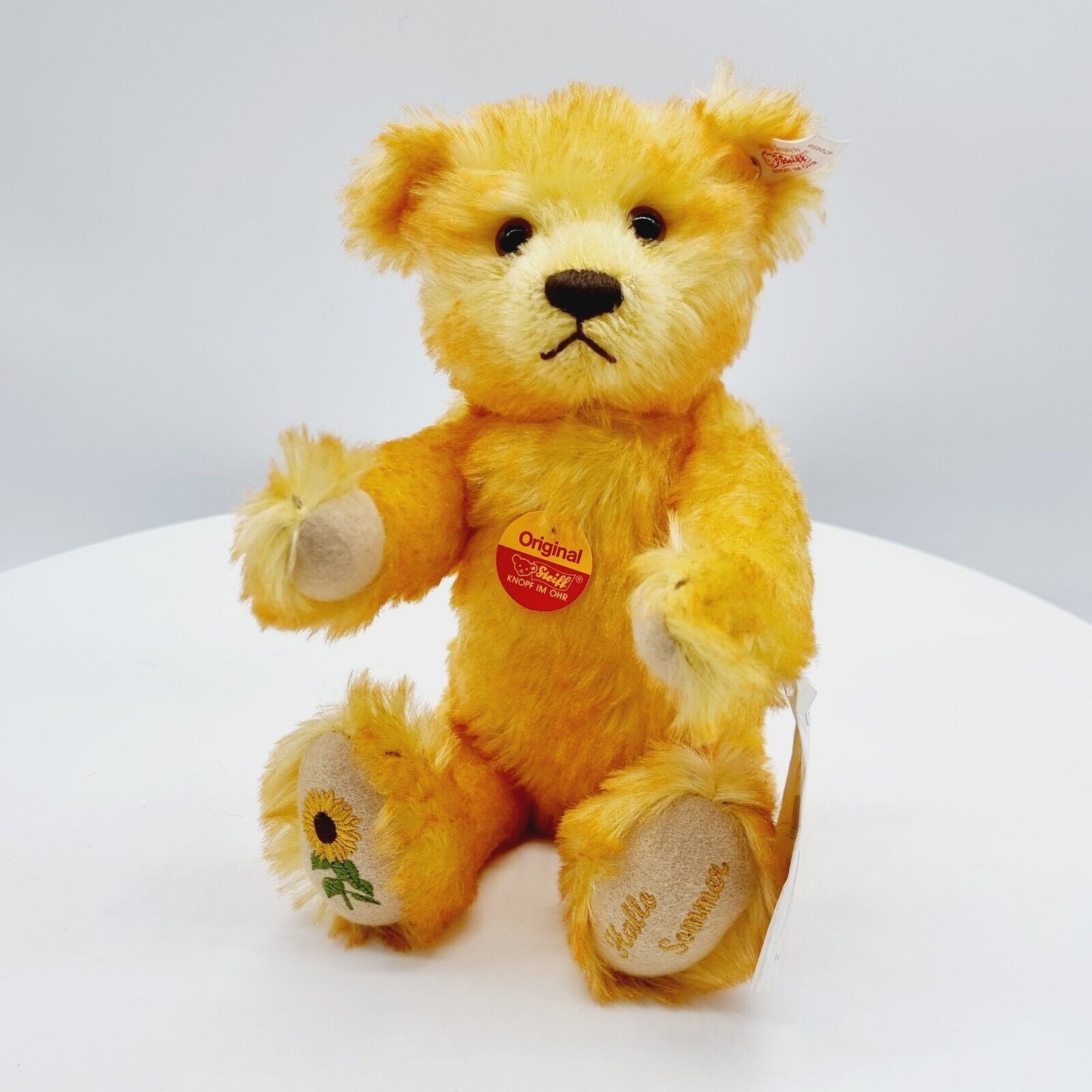 Steiff 670459 Teddybär Sommer Mohair sonnengelb 30 cm limitiert 2000