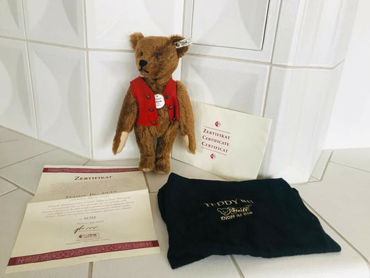 Steiff Teddybär BU 30 1925, 28 cm Replica 407185 mit Zertifikat