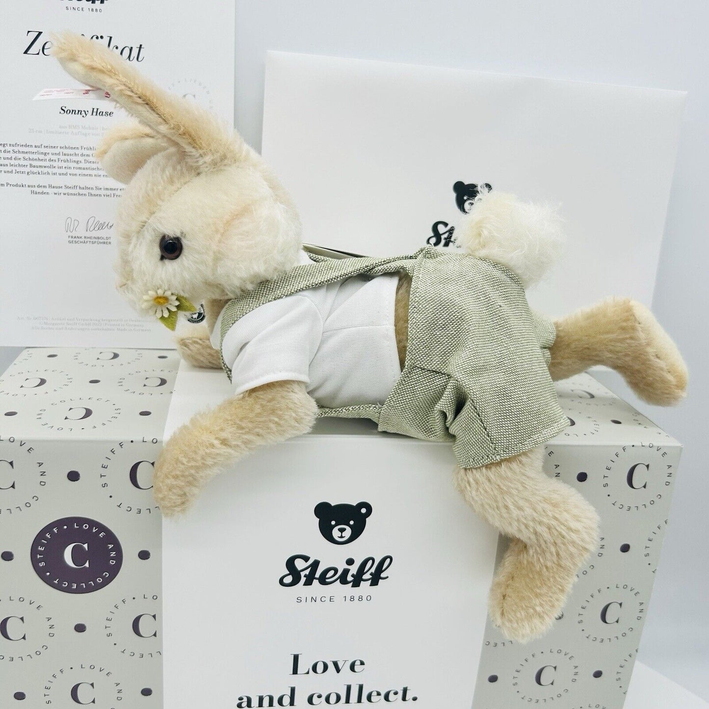 Steiff 007576 Hase Sonny limitiert 2000 aus 2023 25 cm Mohair