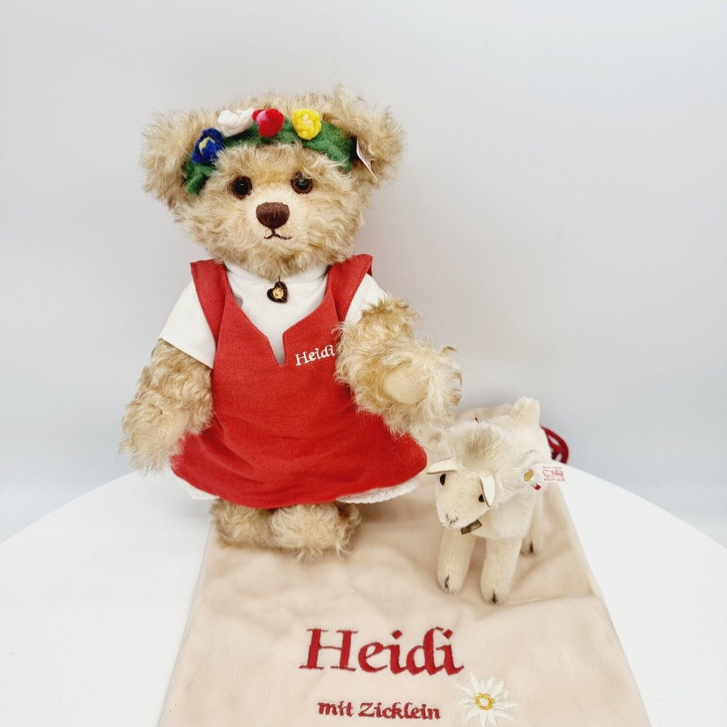 Steiff 660788 Teddybär Heidi mit Zicklein limitiert 1500 aus 2002 28 cm