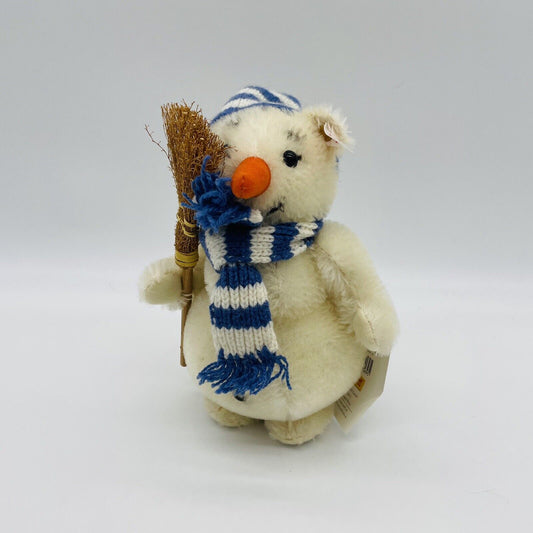Steiff Schneemann mit Besen 670695 limitiert auf 3000 Stück mit Strickschal
