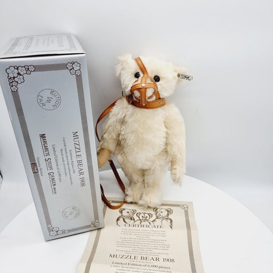 406126 Steiff Maulkorb Teddy 1908 Replika limitiert 35 cm creme