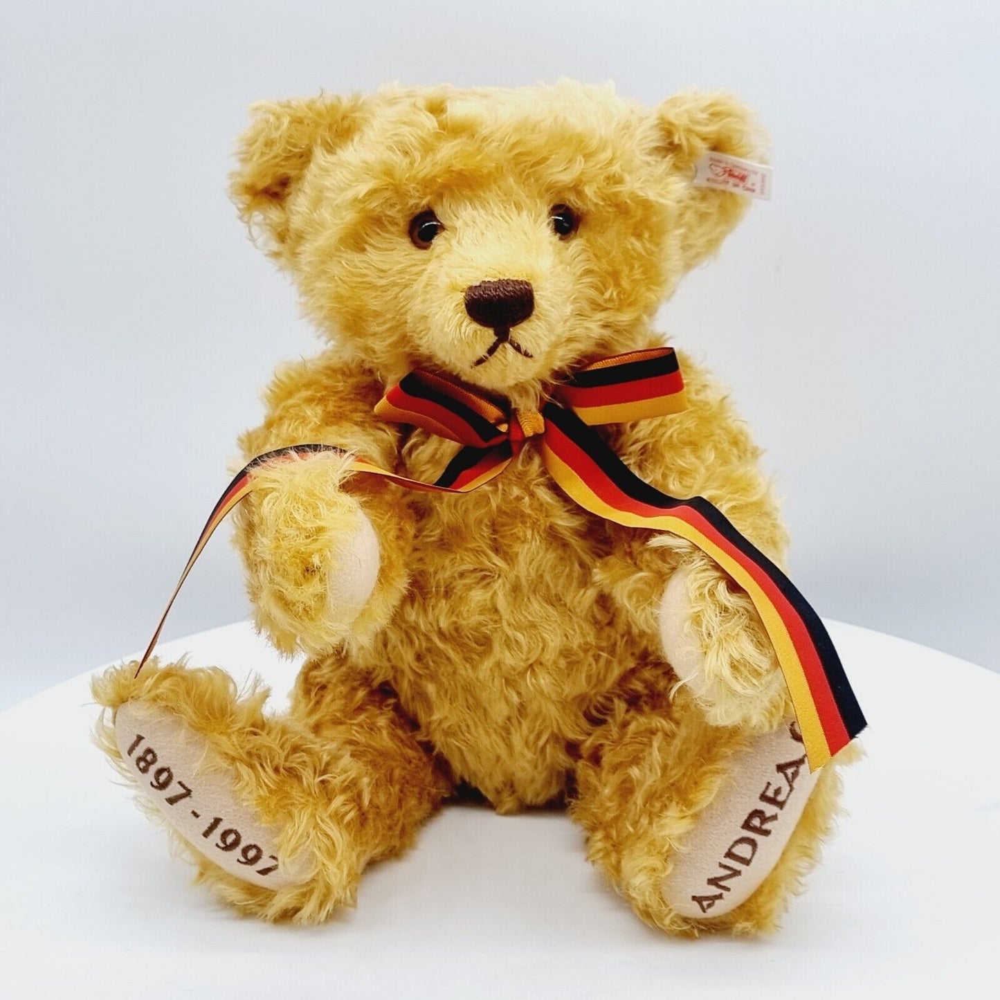 Steiff 655302 Teddybär Andreas blond limitiert 1997 Zertifikat 40 cm