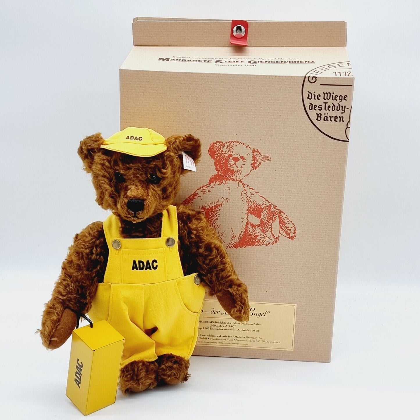 Steiff Angelo der Gelbe Engel ADAC 994531 Post  Museums-Teddybär limitiert 2003