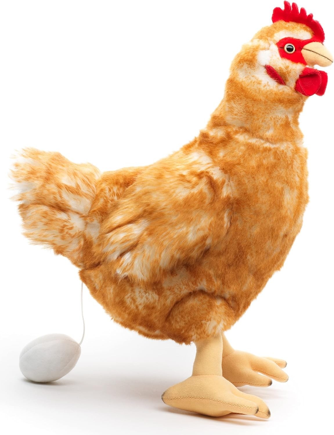 Uni-Toys Henne mit Ei braun 37 cm Plüsch-Huhn Vogel Plüschtier Kuscheltier