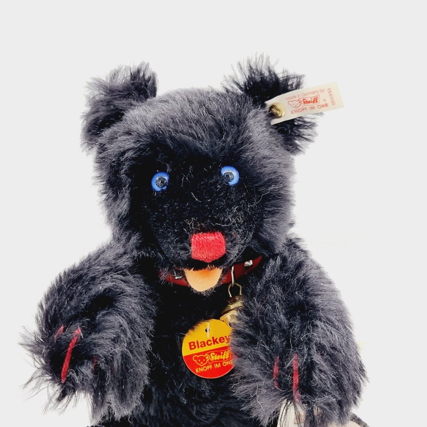 Steiff 655333 Blackey Baby Teddybär 28 cm 1. Steiff Festival 1997 mit Stimme