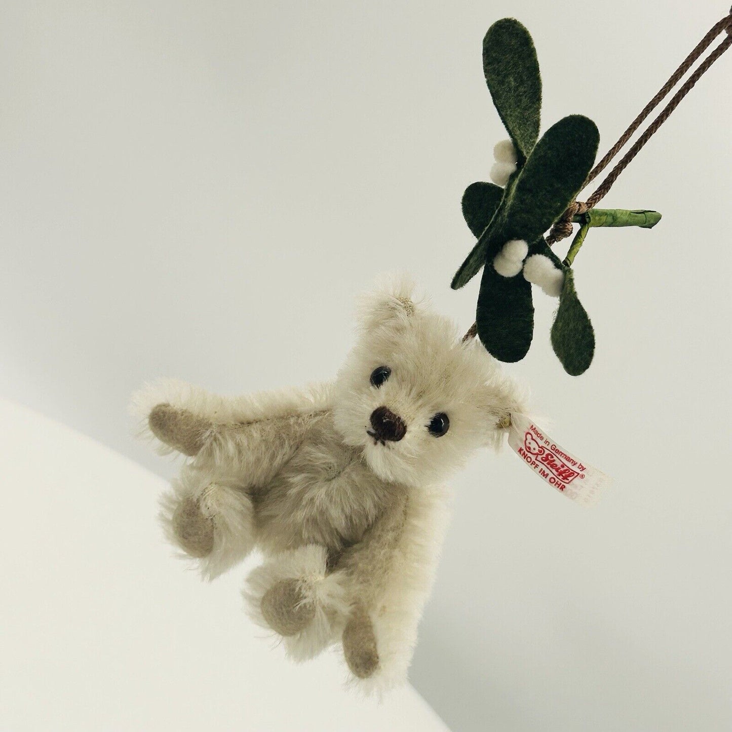 Steiff 037610 Teddybär Ornament mit Mistelzweig 10 cm limitiert 5000 10 cm