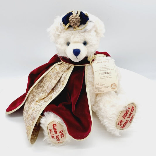 Hermann Coburg Teddybär Queen Mary II Celebration Bear limitiert 950 Mohair