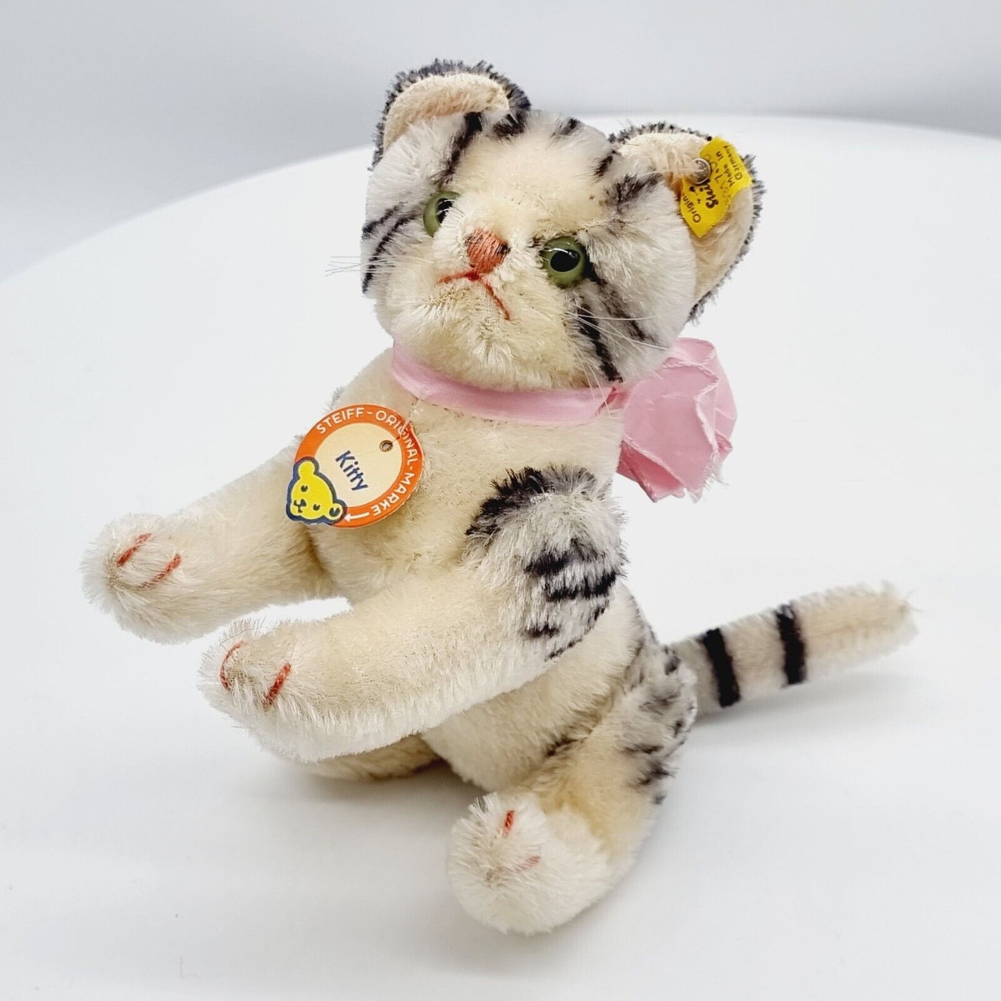 Steiff 5317,00 Kitty Katze 17 cm 1959 - 1967 mit Brustschild Mohairplüsch