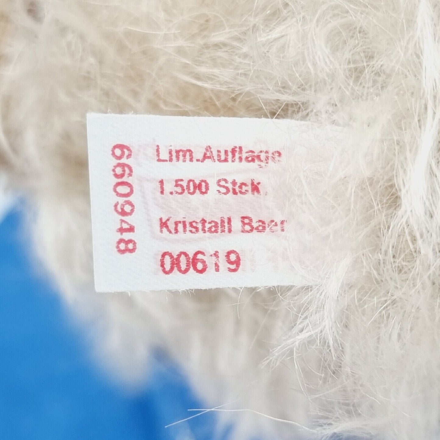 Steiff 660948 Teddybär Kristall limitiert 1500 aus 2002 32 cm Mohair