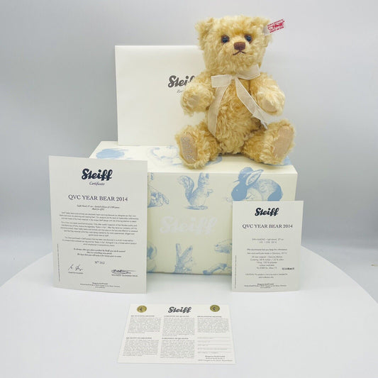 Steiff QVC Teddybär 2014 664243 limitiert 1500 aus 2014 27cm Mohair