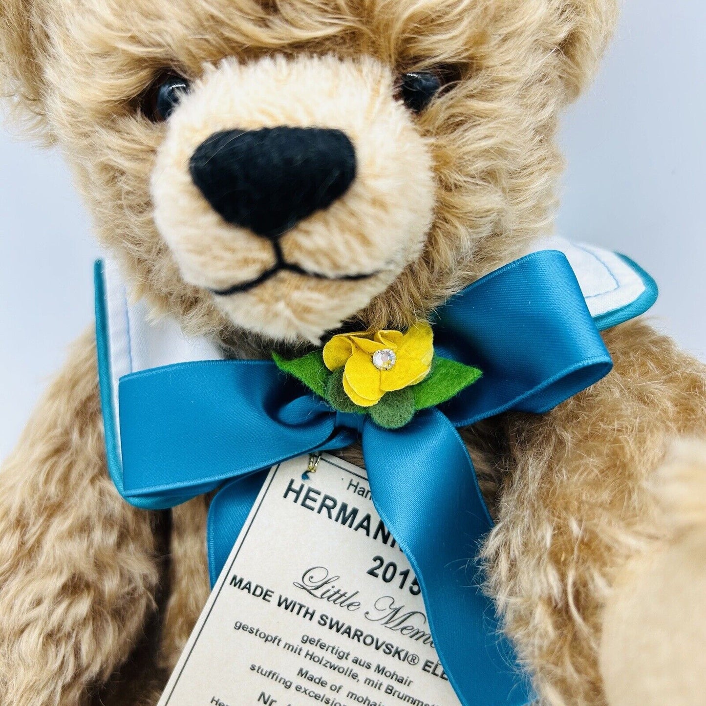 Hermann Coburg Teddybär Jahresbär 2015 Little Memory Zeitlimitierung 2015 36 cm