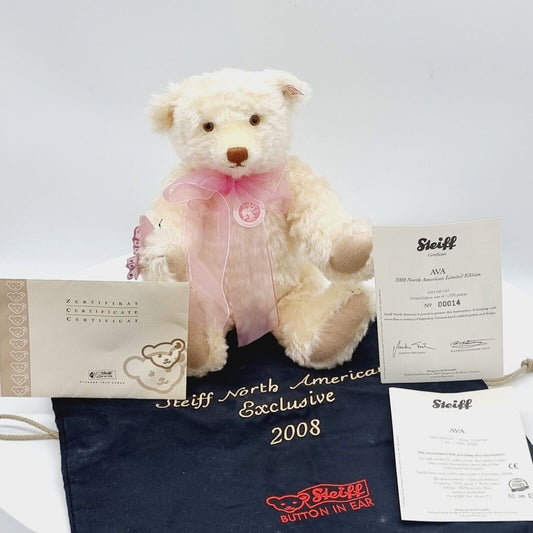Steiff 681127 Teddybär Ava limitiert 1500 North America aus 2008 33 cm Mohair