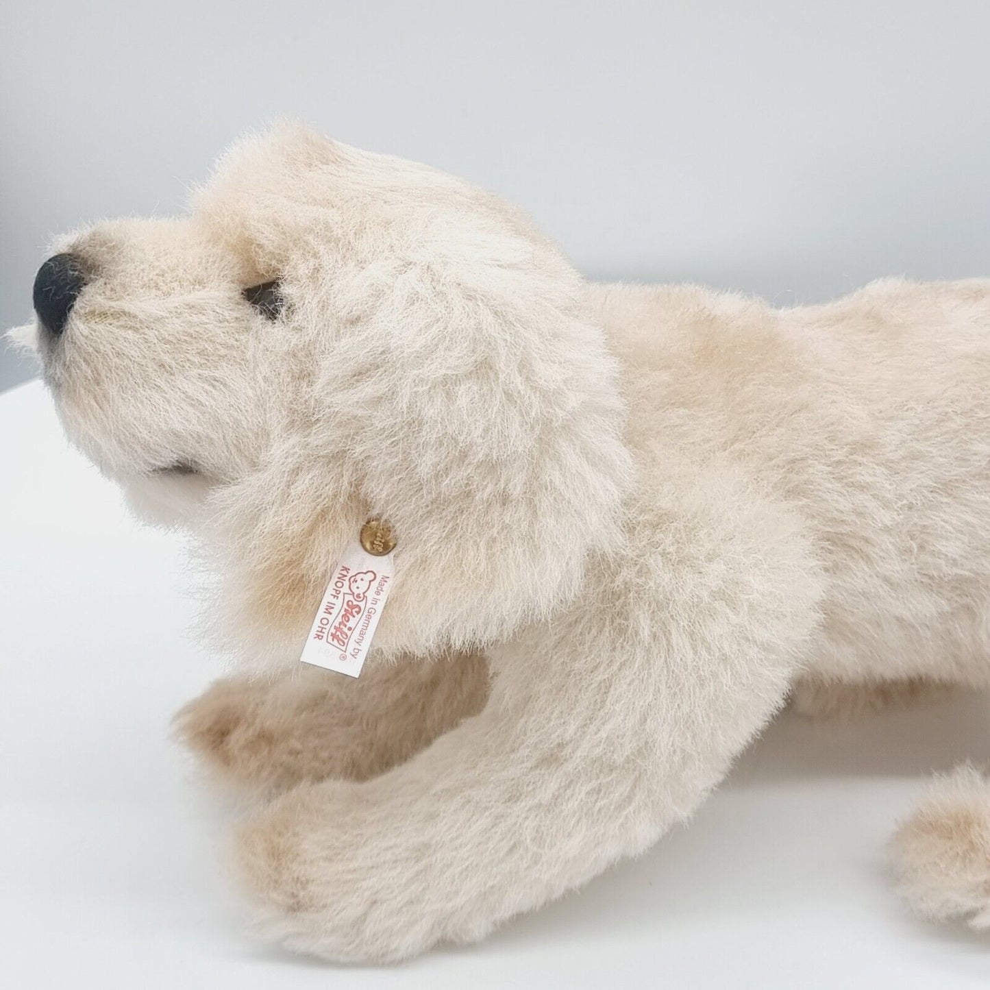 Steiff 038594 Lumpi Golden Retriever Masterpiece Hund Welpe 35 cm Alpaca