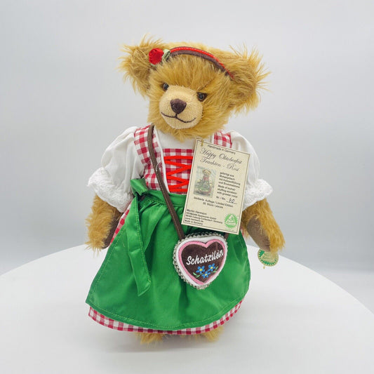 Hermann Coburg Teddybär Oktoberfest Trachten-Rosi mit Dirndl limitiert 50 35cm