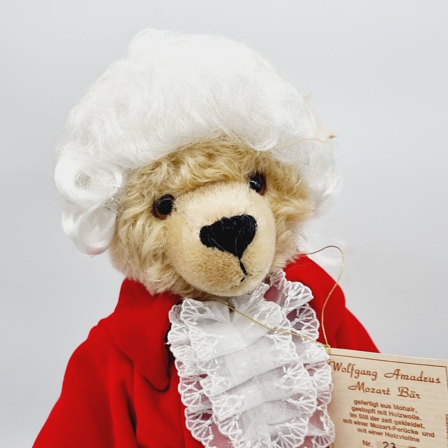 Hermann Coburg Teddybär Wolfgang Amadeus Mozart limitiert 500 42 cm Mohair