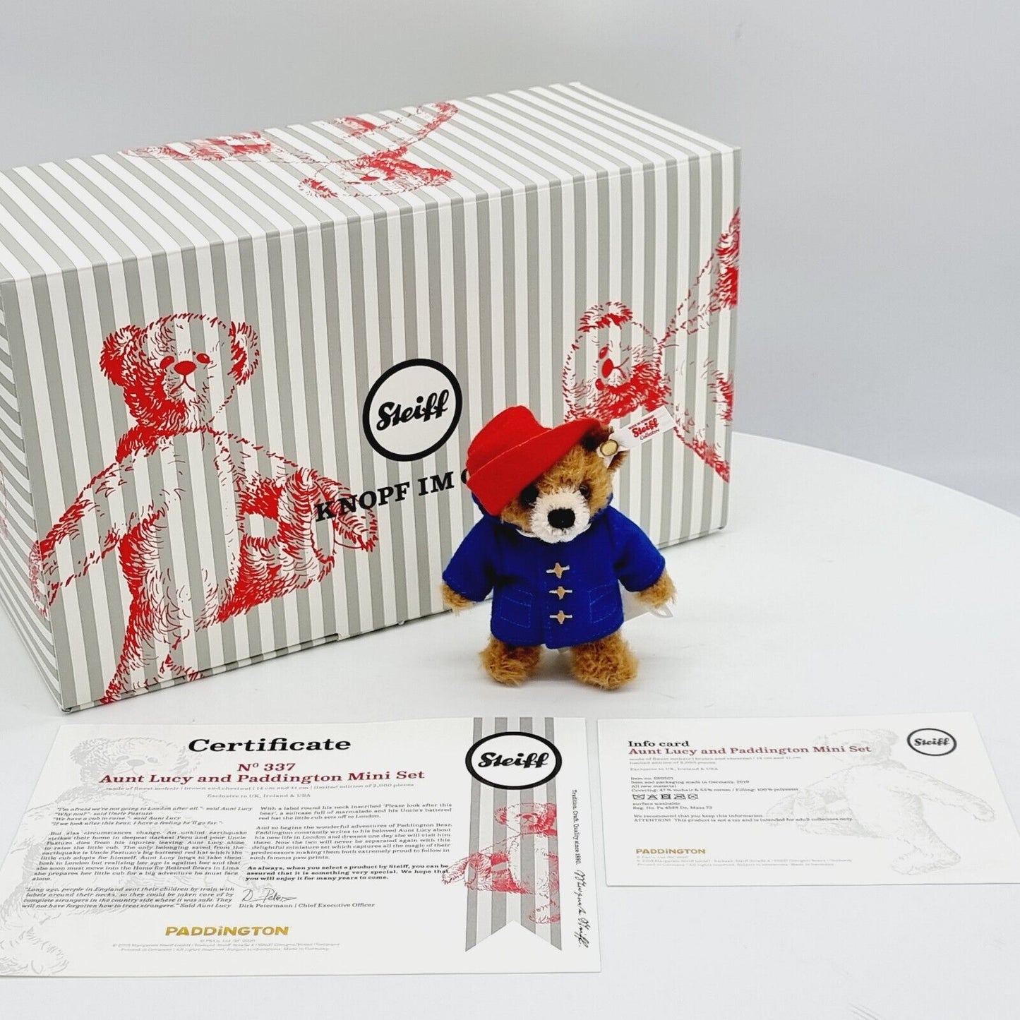 Steiff 690501 Teddybär Paddington limitiert 2000 aus 2019 11 cm Mohair