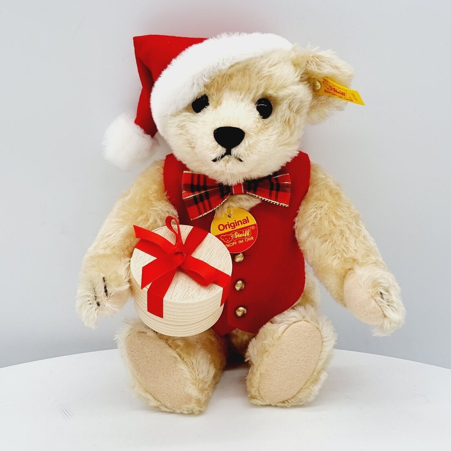 Steiff 655456 Weihnachtsteddybär Niklas für Mayfair 33 cm Mohair