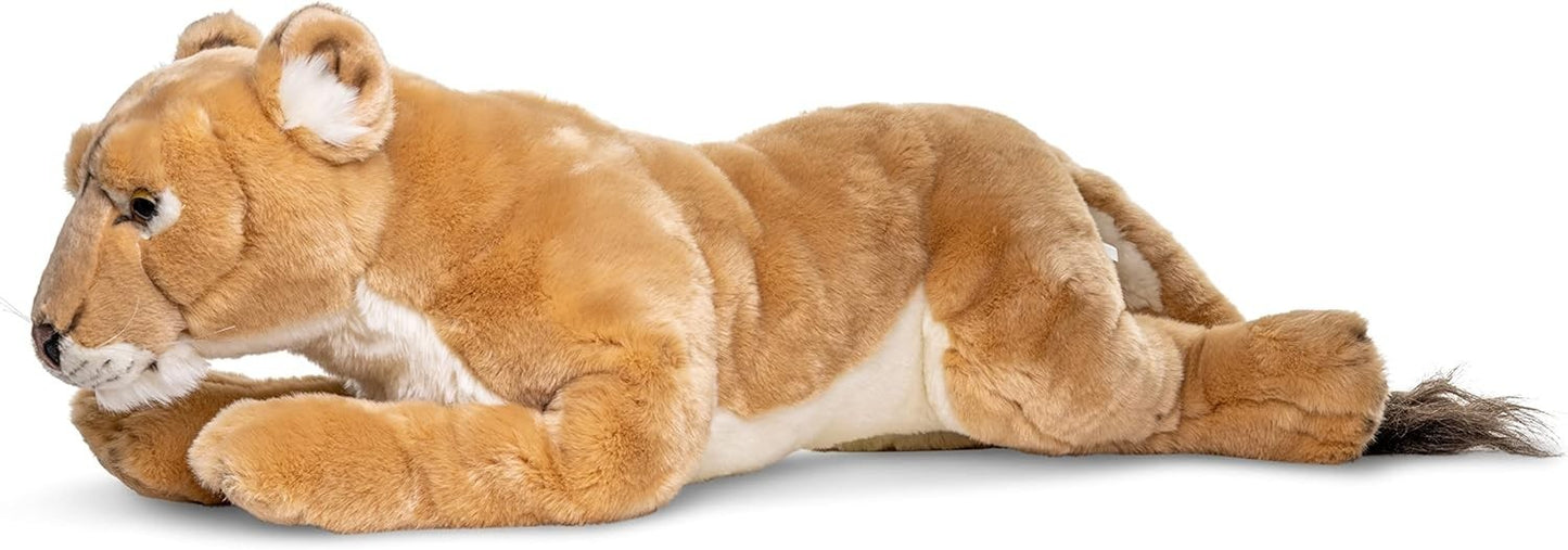 Uni-Toys Löwin liegend 78 cm Plüschtier Kuscheltier Stofftier Plüsch-Wildtier