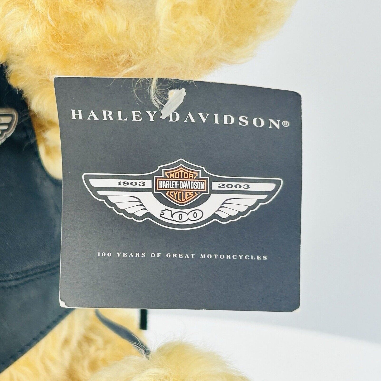 Steiff 666476 Teddybär Harley Davidson limitiert 5000 aus 2002 40 cm Mohair