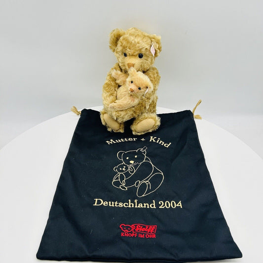 Nr. 200! Steiff Teddybären Bärenpaar Mutter und Kind 671678 limitiert 1500 28 cm